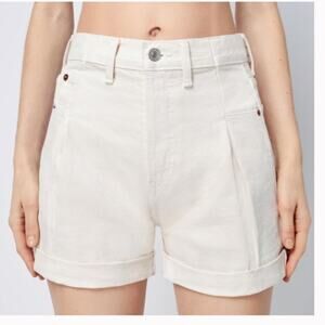 RE/DONE 40s Zoot Pleated Short In Vintage White 24